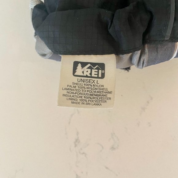 REI Black Shell Ski and Snow Sport Mittens, Unisex, Size Large - Picture 6 of 8